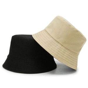Genetic Double-Sided Bucket Hat Cotton-Beige/Black