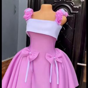 Pink Blossom Bow Dress